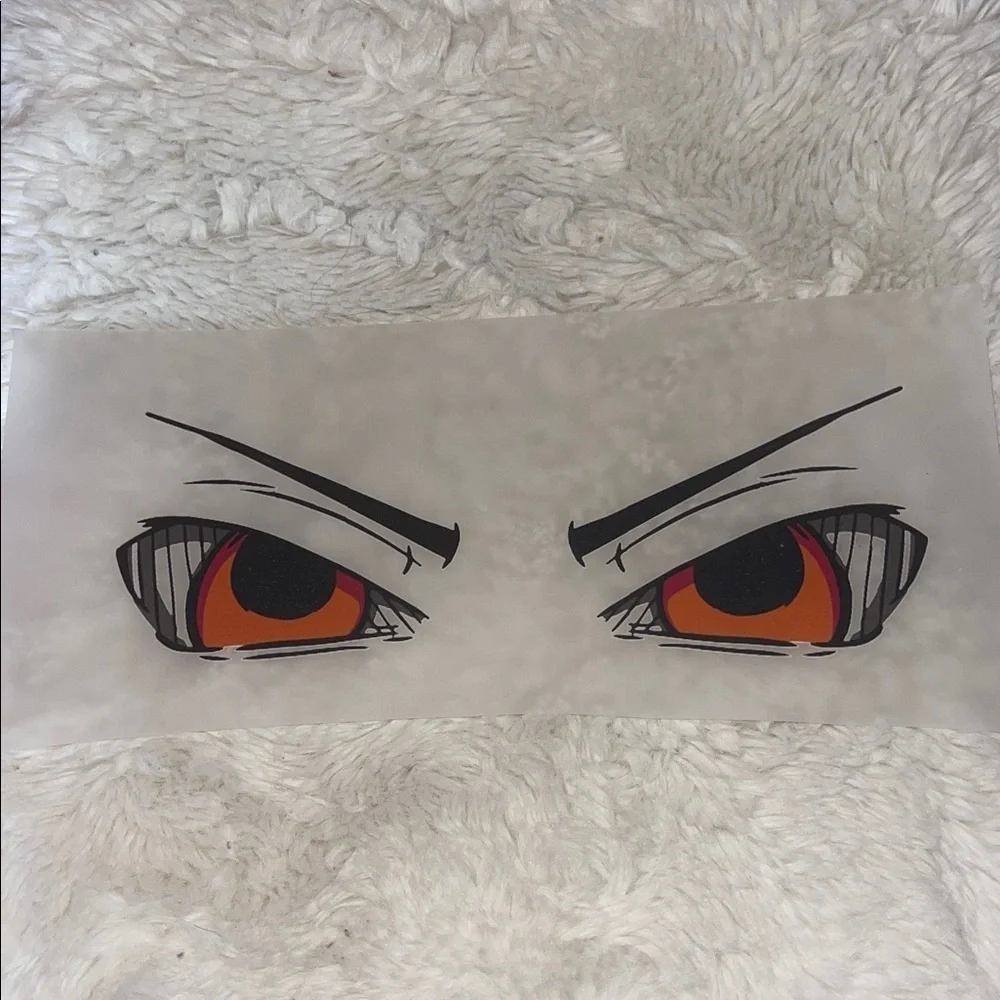 Anime Eyes Decal Sticker t shirt iron on print NWT